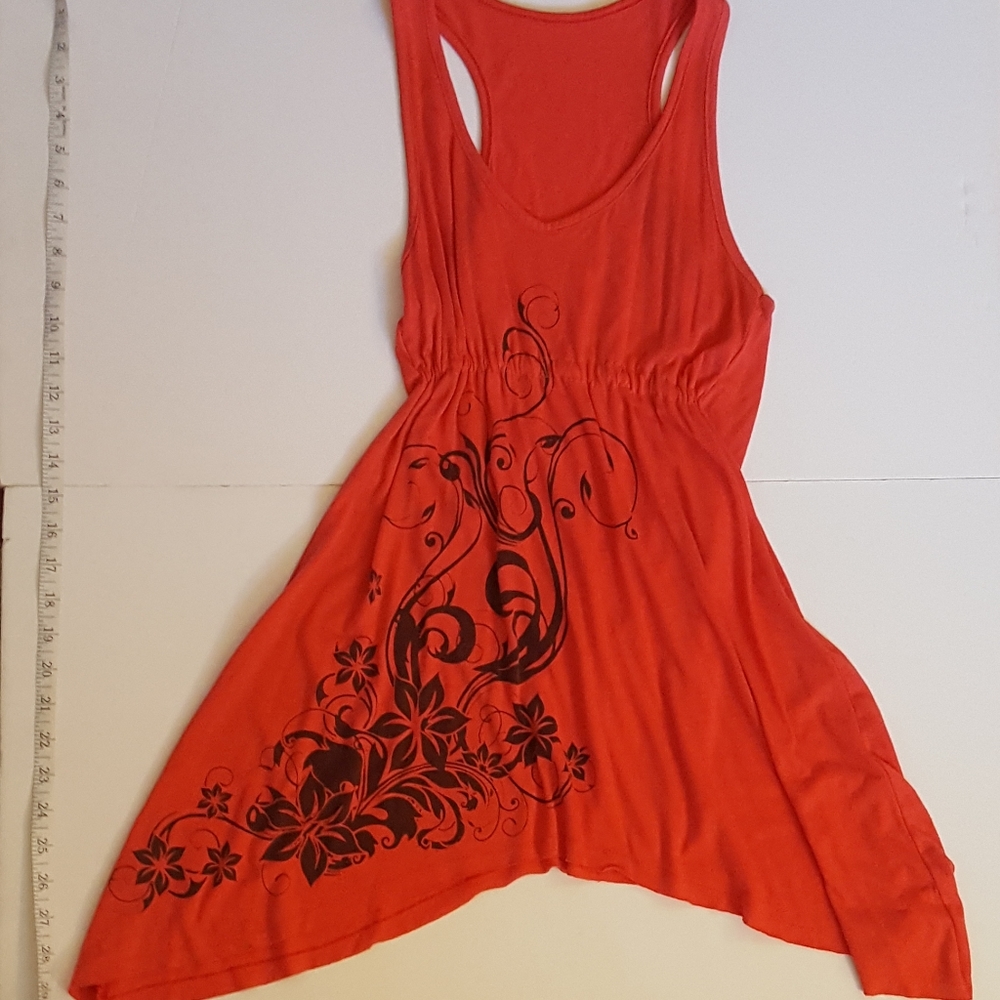 Red long Tank